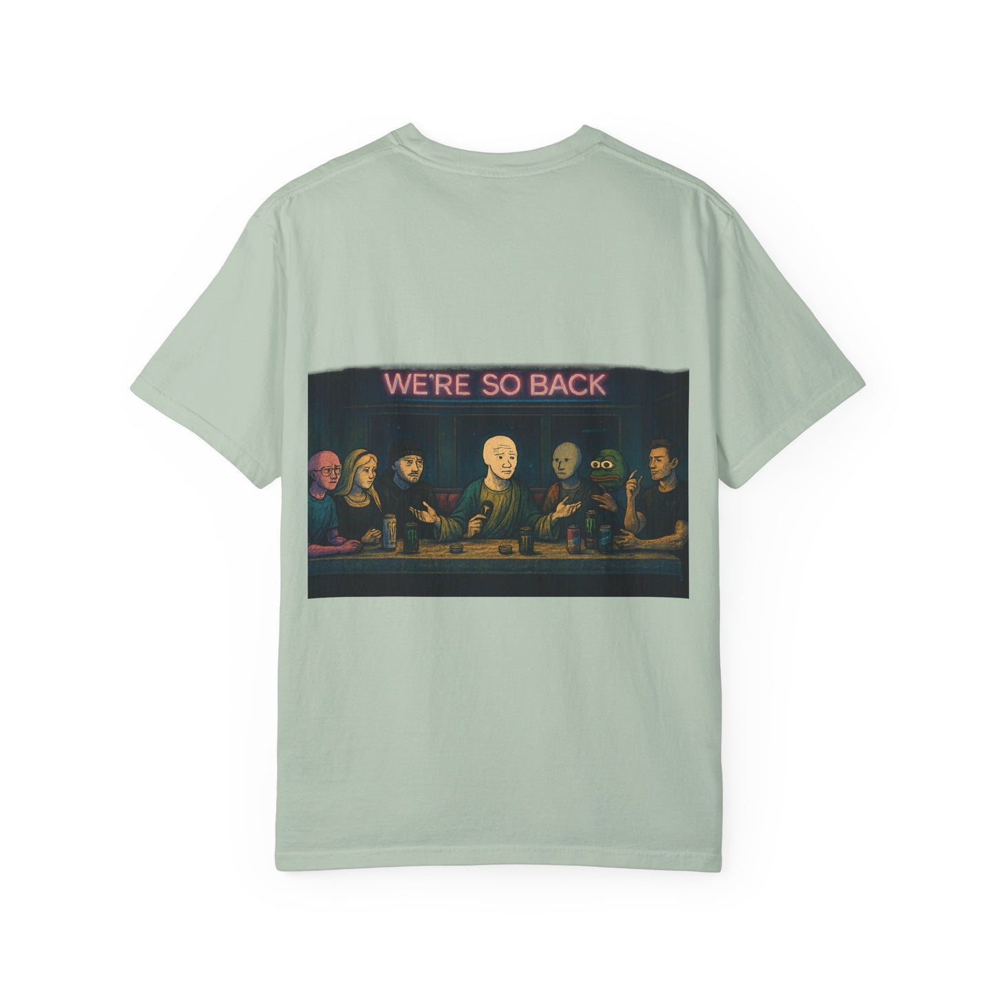 Wojak’s Last Supper — “Doomer Banquet” Meme Tee