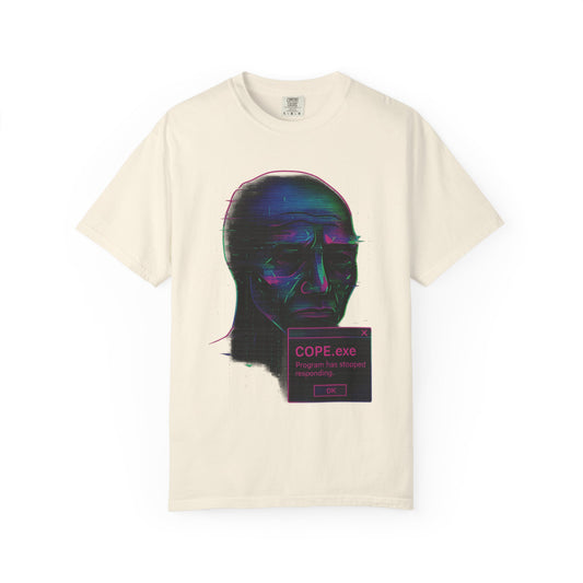 COPE.exe | Glitch Wojak Premium Tee – Limited Print