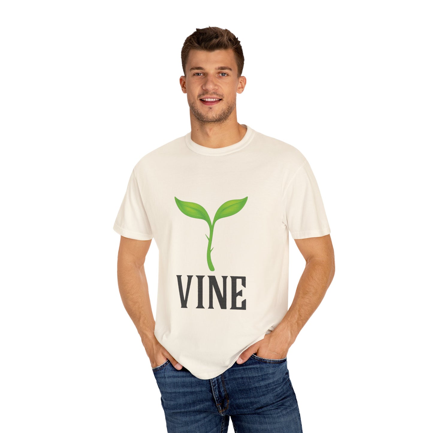 Green Vine Emoji “VINE” Tee – Internet Meme Unisex Shirt