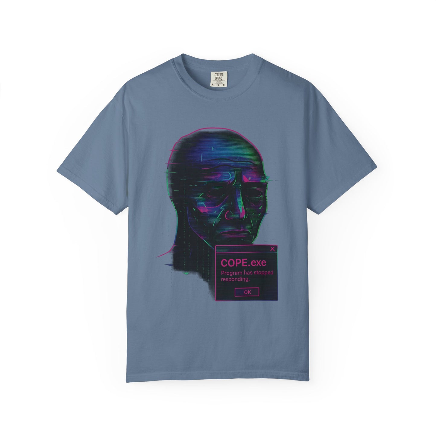 COPE.exe | Glitch Wojak Premium Tee – Limited Print