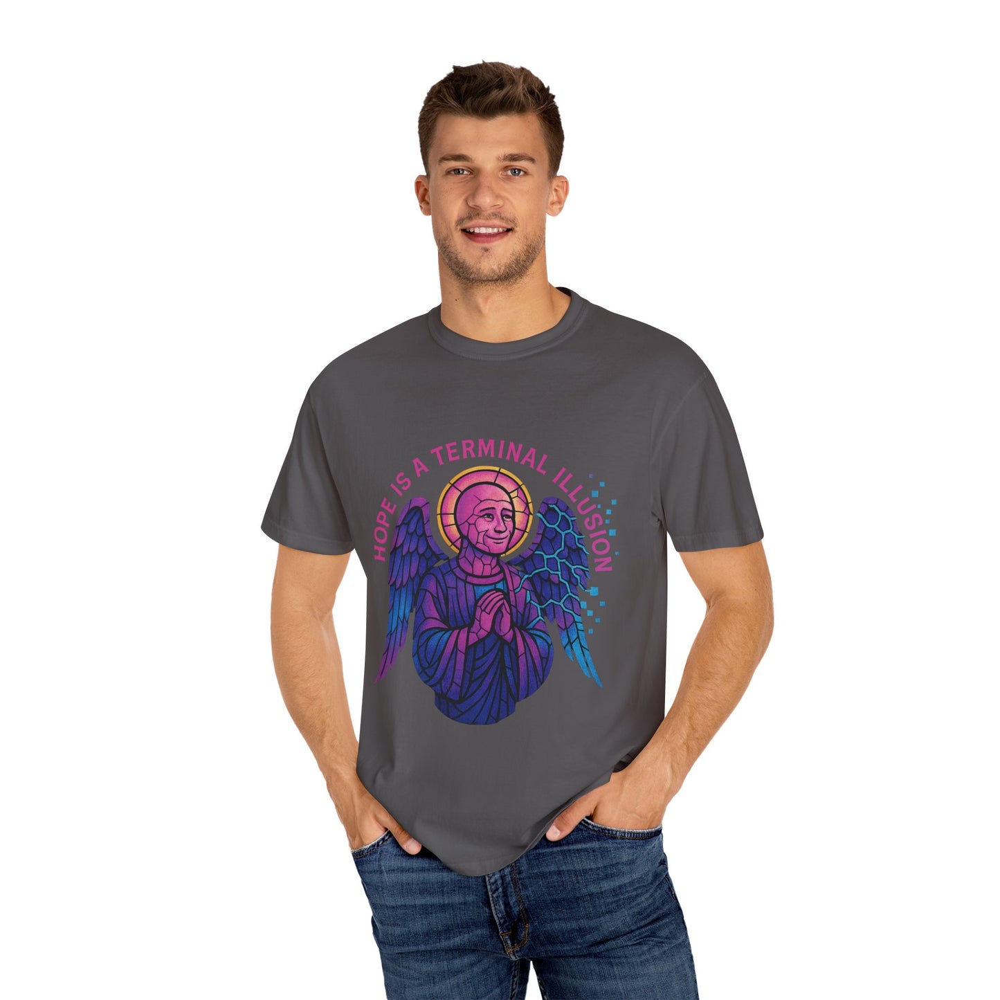 Tomb’er Angel Wojak Tee – Hope Is a Terminal Illusion