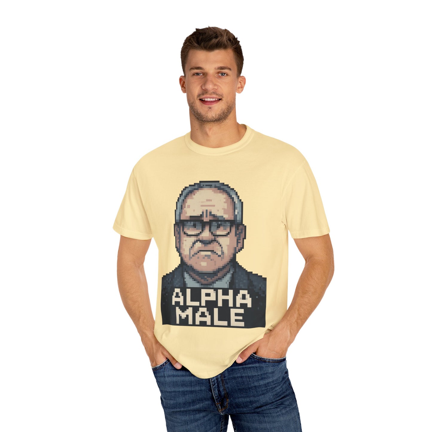 Tim Walz Worried Face "Alpha Male" Meme Tee