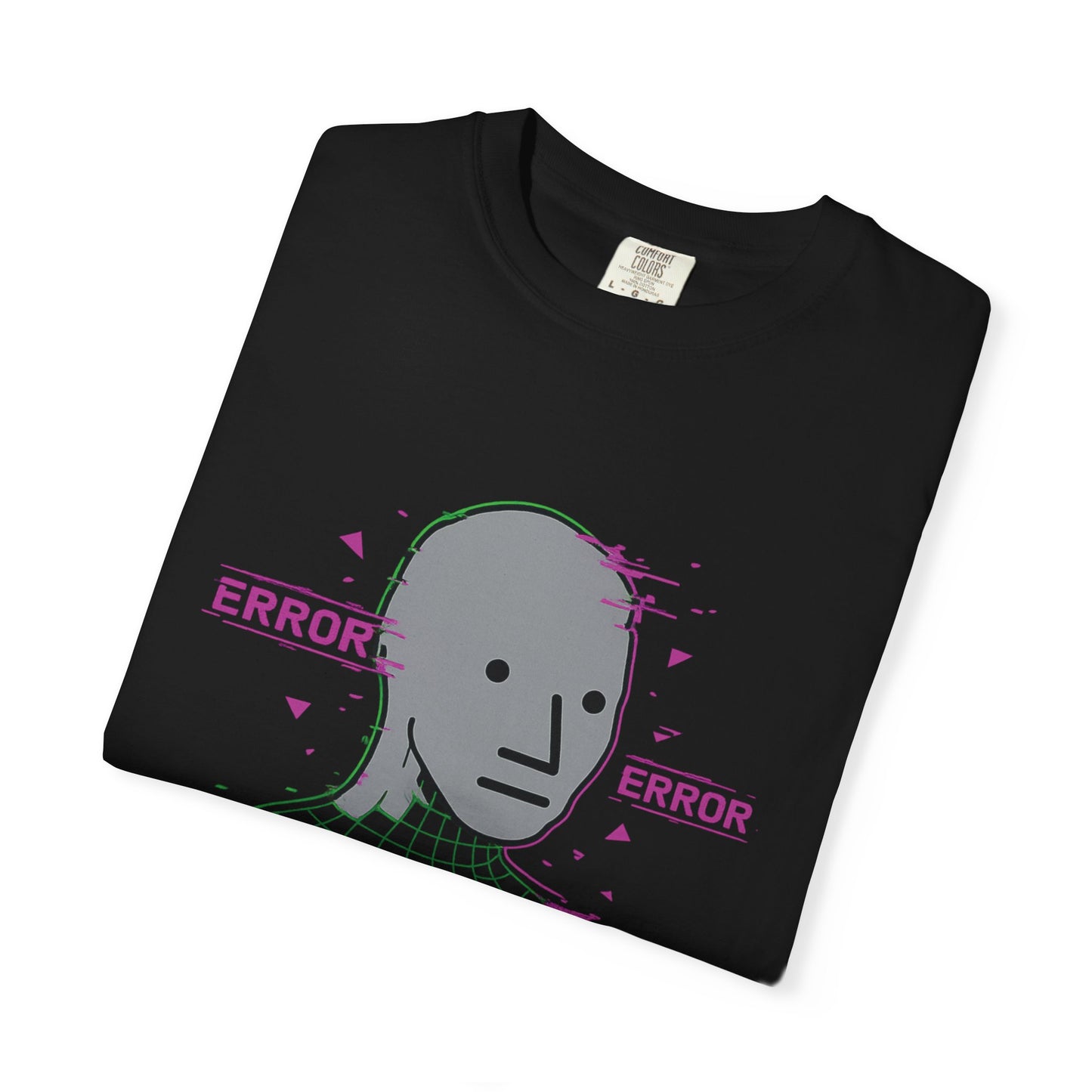 NPC Override Glitch Wojak T-Shirt – Subvert the Simulation