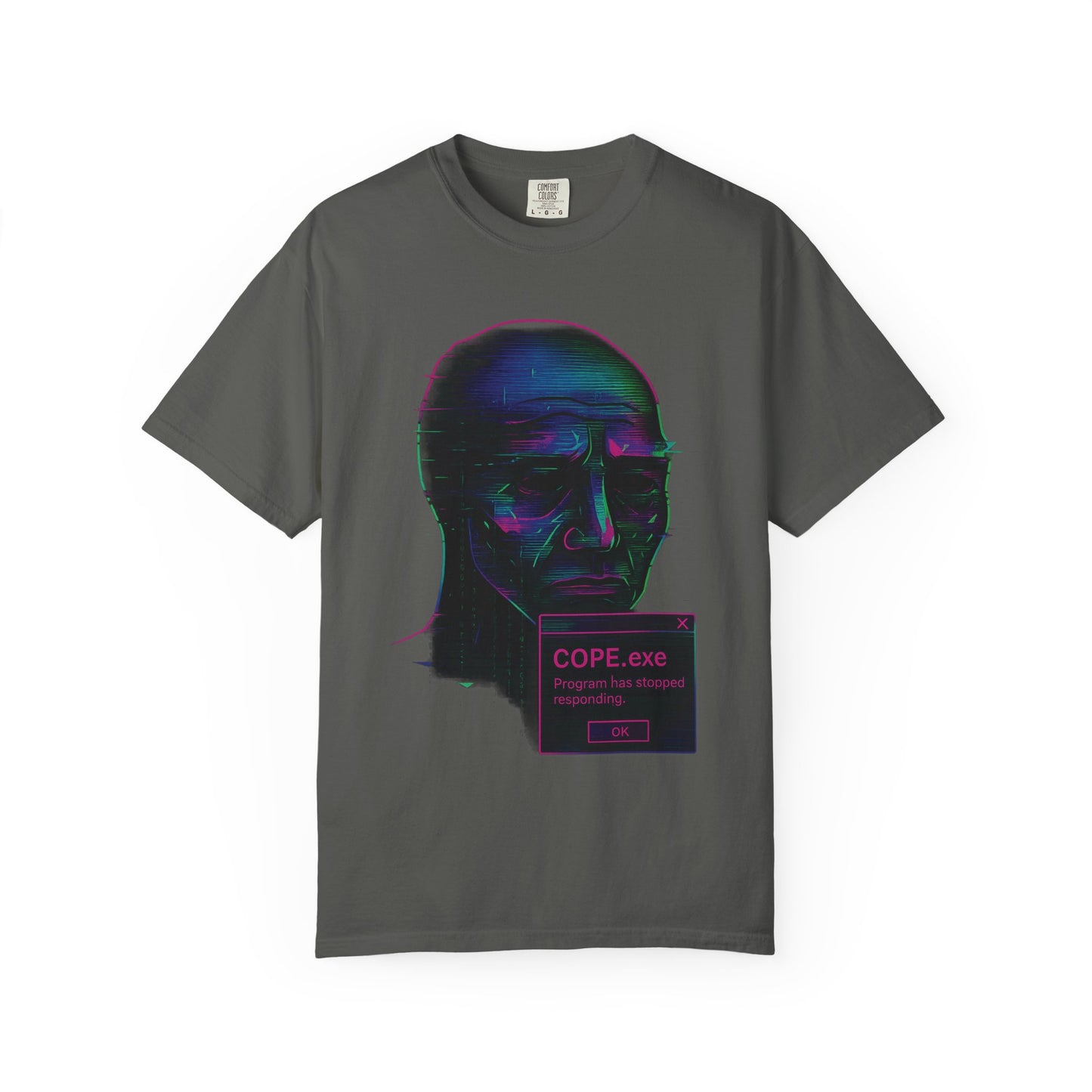COPE.exe | Glitch Wojak Premium Tee – Limited Print