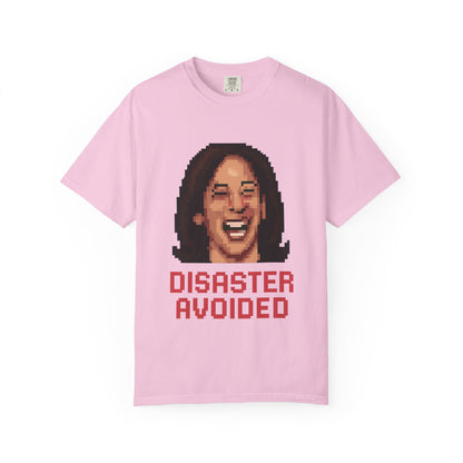 Disaster Avoided – Kamala Pixel Art Meme Tee