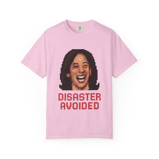Disaster Avoided – Kamala Pixel Art Meme Tee