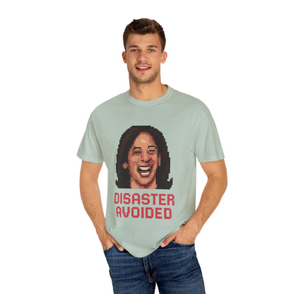 Disaster Avoided – Kamala Pixel Art Meme Tee