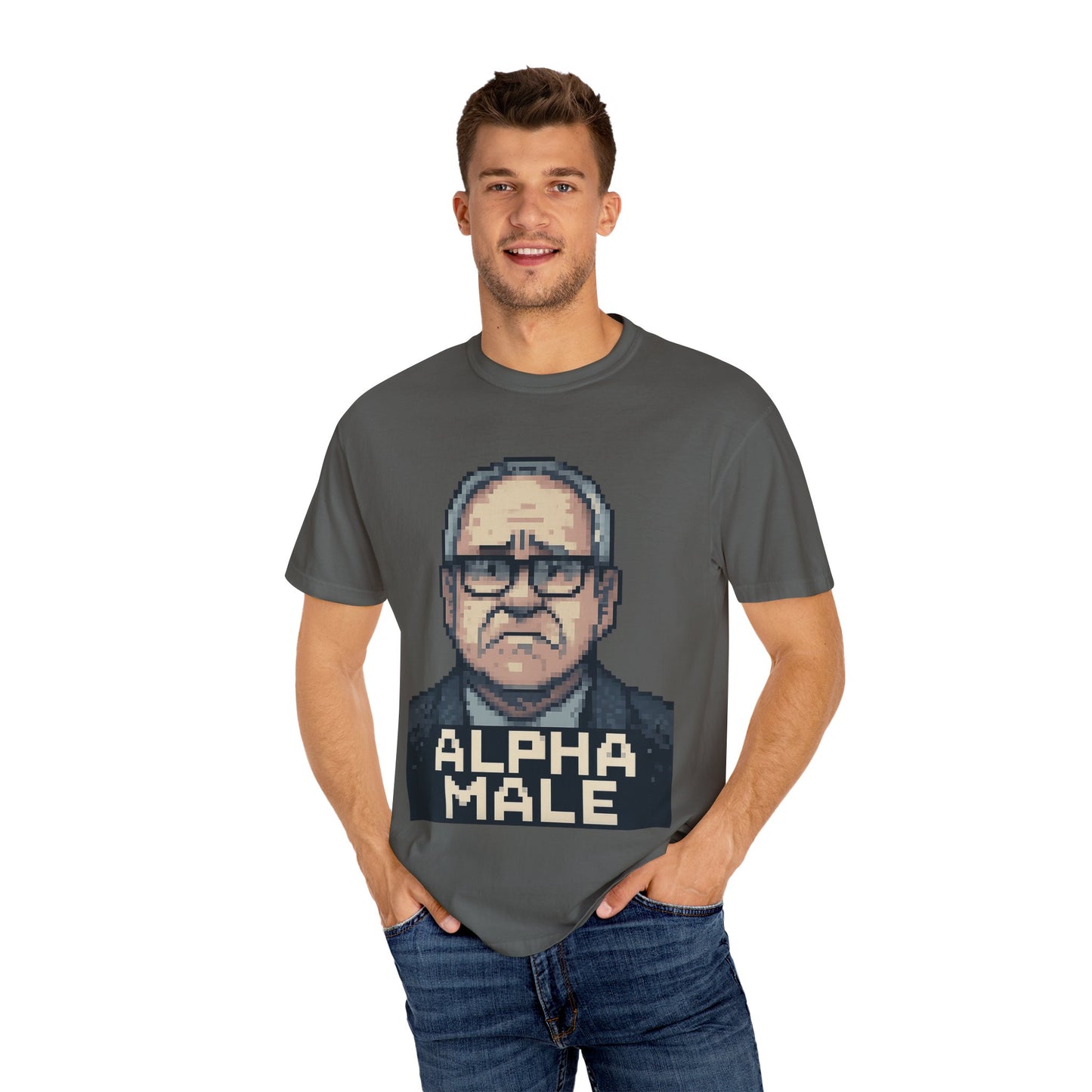 Tim Walz Worried Face "Alpha Male" Meme Tee