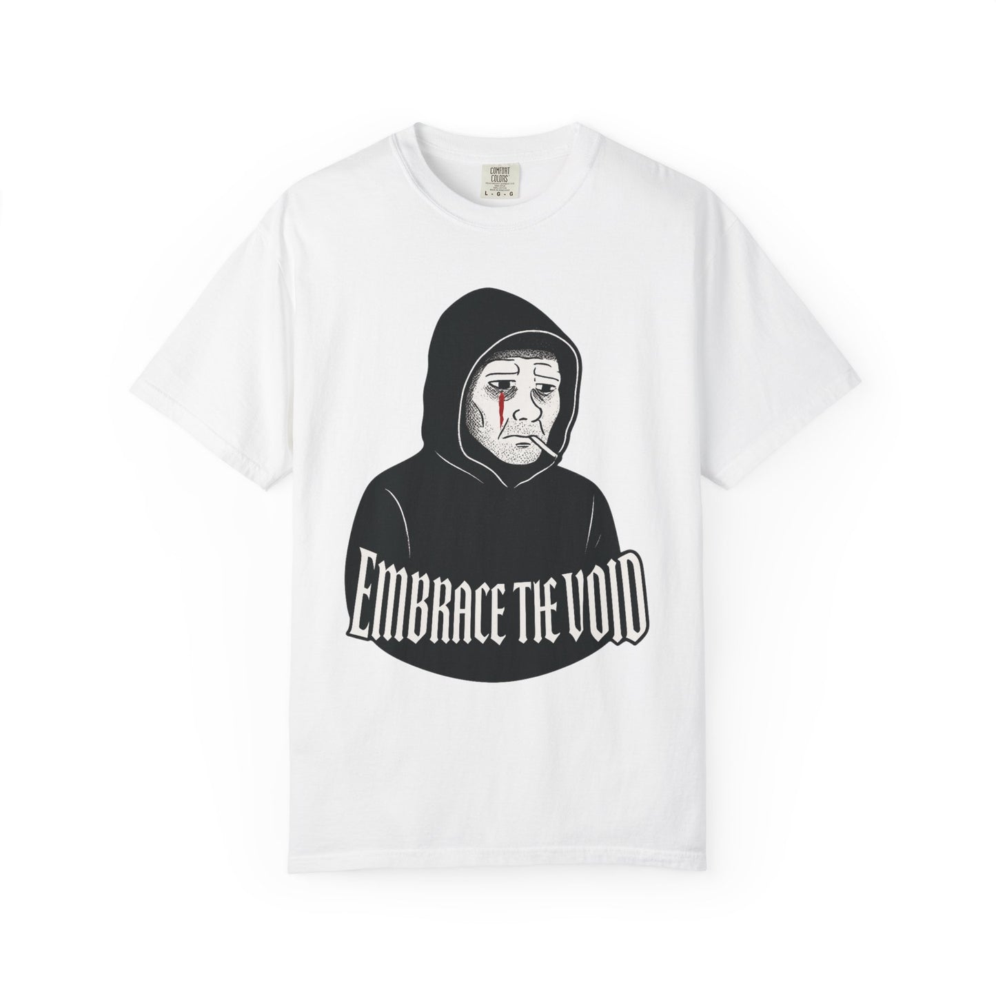Doomer Descent Wojak T-Shirt – “Embrace the Void” Dark Meme Tee