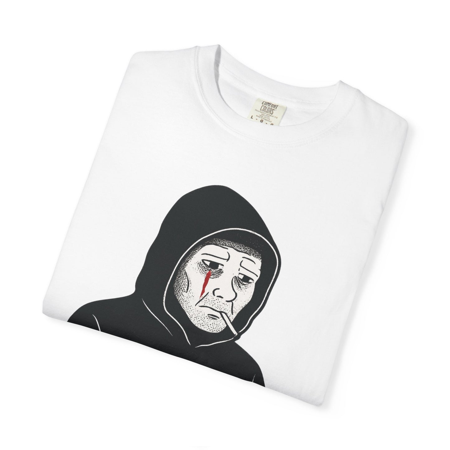 Doomer Descent Wojak T-Shirt – “Embrace the Void” Dark Meme Tee
