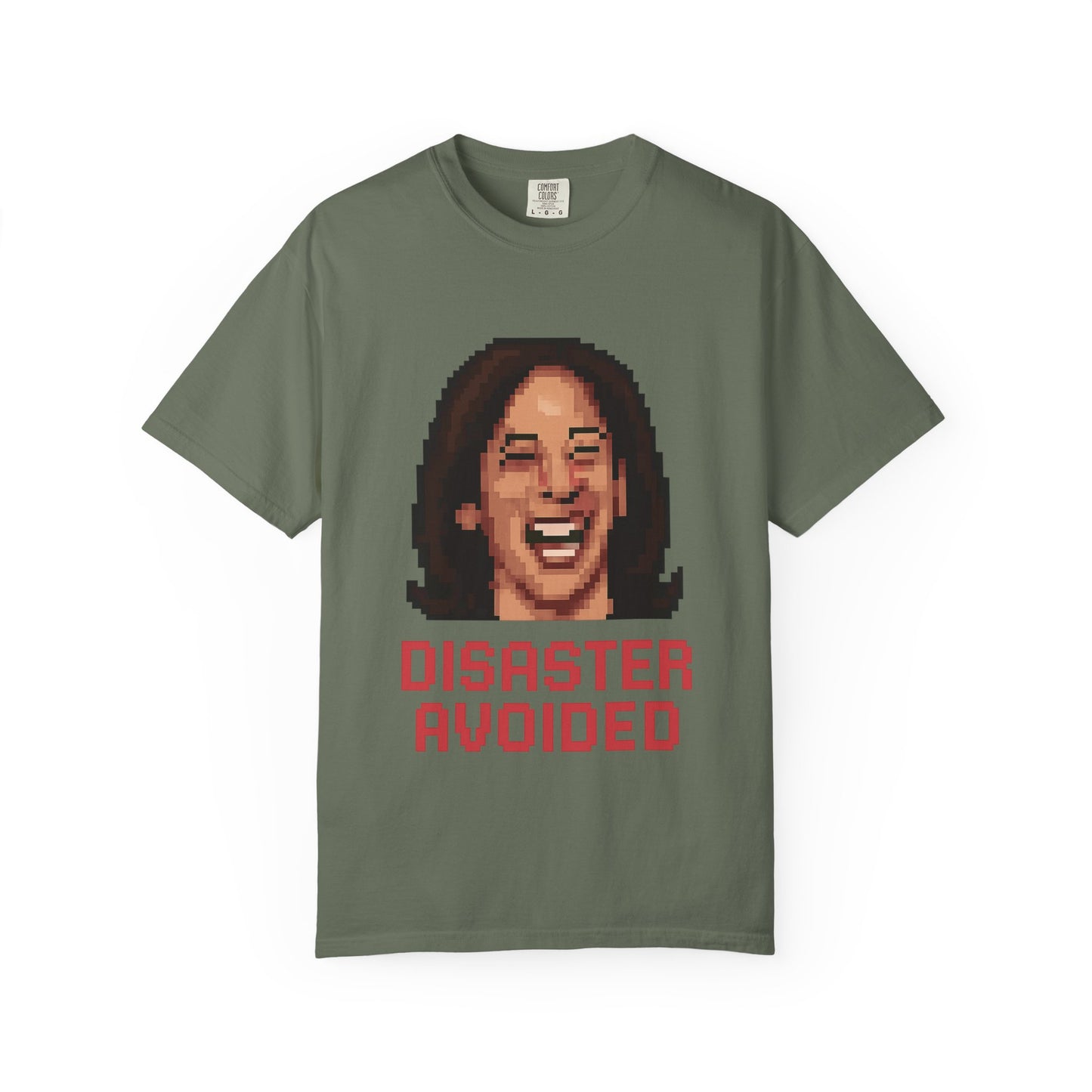 Disaster Avoided – Kamala Pixel Art Meme Tee