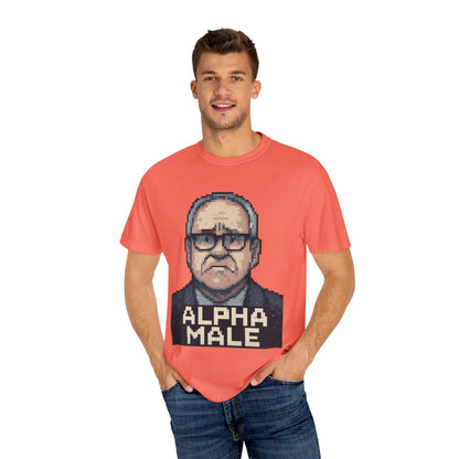 Tim Walz Worried Face "Alpha Male" Meme Tee