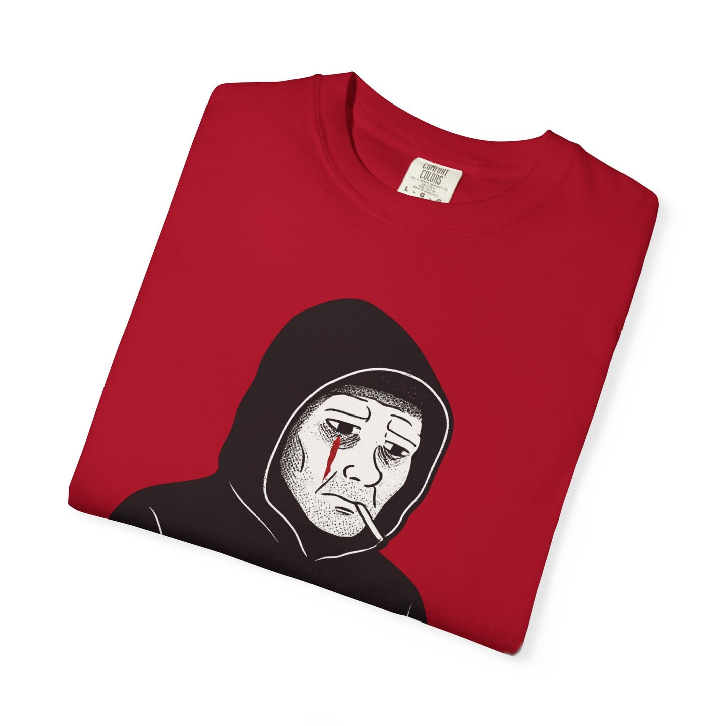 Doomer Descent Wojak T-Shirt – “Embrace the Void” Dark Meme Tee