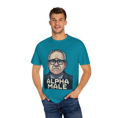 Tim Walz Worried Face "Alpha Male" Meme Tee