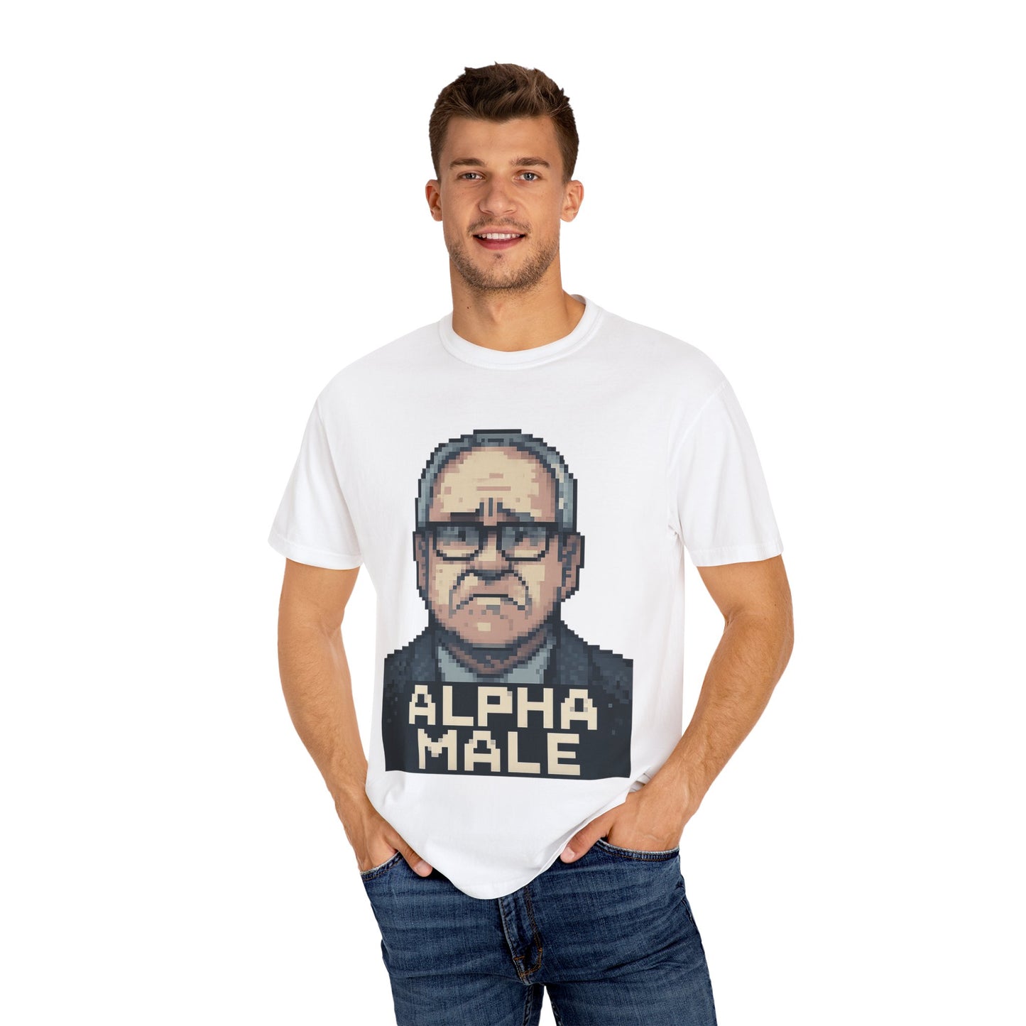 Tim Walz Worried Face "Alpha Male" Meme Tee