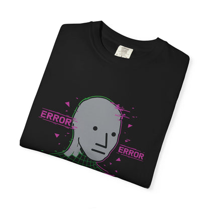 NPC Override Glitch Wojak T-Shirt – Subvert the Simulation
