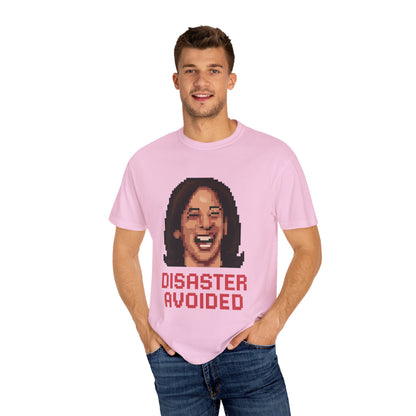 Disaster Avoided – Kamala Pixel Art Meme Tee
