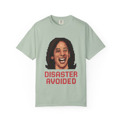 Disaster Avoided – Kamala Pixel Art Meme Tee