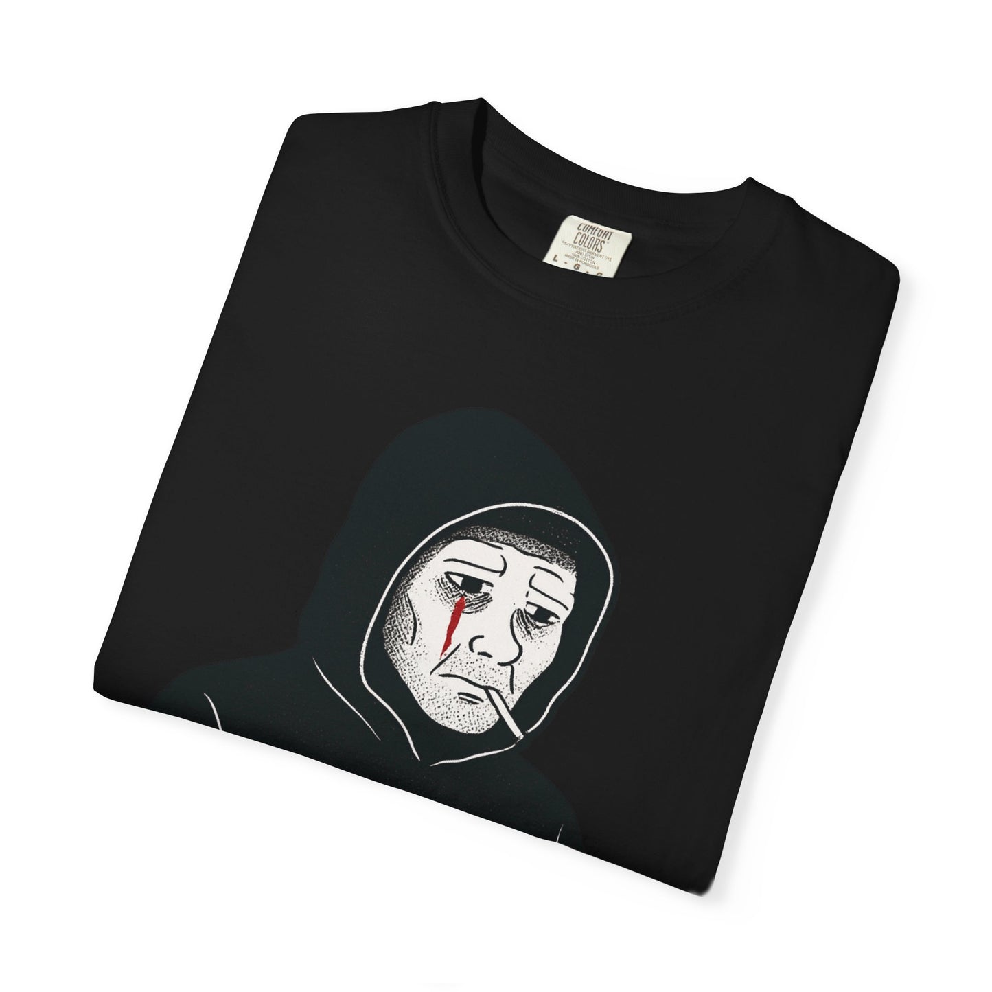 Doomer Descent Wojak T-Shirt – “Embrace the Void” Dark Meme Tee